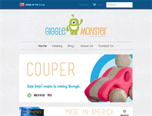 Tablet Screenshot of gigglemonstertoys.com